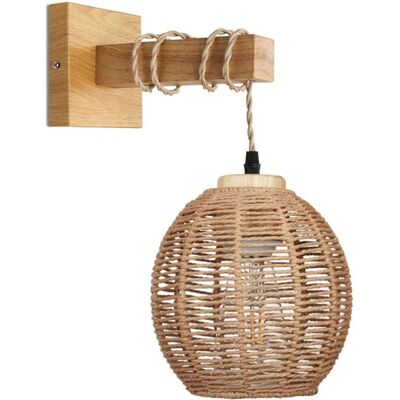 KCVV - RetroRattan - Rattan Bamboo - E27 - Wandlampe KCVV - RetroRattan - Rattan Bamboo - E27 - Wandlampe