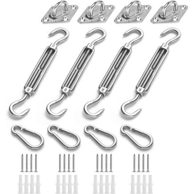 AIPERQ - Kit fissaggio per tenda da sole - stainless steel - for shade sails - Accessory kit AIPERQ - Kit fissaggio per tenda da sole - stainless steel - for shade sails - Accessory kit
