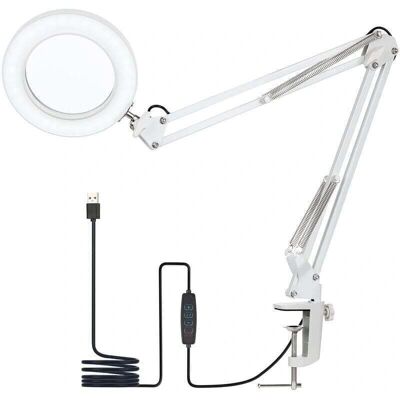 XVX - Lámpara mesa pinza lupa 8x - Lupa 8x - Table lamp XVX - Lámpara mesa pinza lupa 8x - Lupa 8x - Table lamp