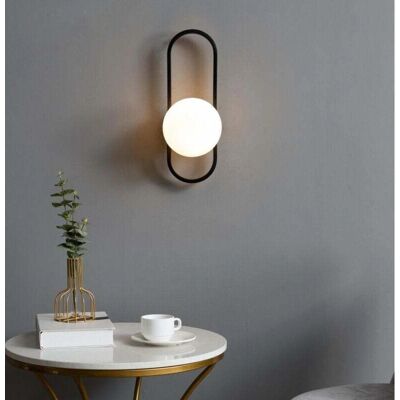 KCVV - Crystal Glass Wall Light - Negro - Hierro - Lámpara de Pared KCVV - Crystal Glass Wall Light - Negro - Hierro - Lámpara de Pared