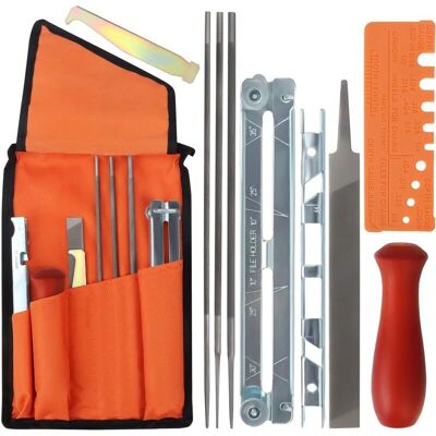AIPERQ - Chain Saw Sharpening Kit - Mango de madera - 3 limas redondas AIPERQ - Chain Saw Sharpening Kit - Mango de madera - 3 limas redondas