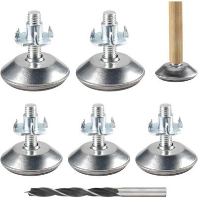 DPZO - M8x40 - acero inoxidable - base 30x40 - Nivelador de pata de mueble DPZO - M8x40 - acero inoxidable - base 30x40 - Nivelador de pata de mueble