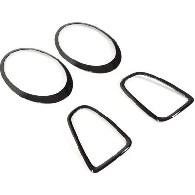 XVX - Mini JCW R56 R57 R58 R59 - Negro brillante - Kit cubiertas de luz trasera XVX - Mini JCW R56 R57 R58 R59 - Negro brillante - Kit cubiertas de luz trasera