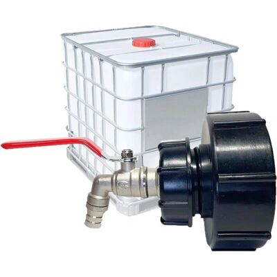AIPERQ - 1000L S100x8/S60x6 - IBC Tank Valve Connector AIPERQ - 1000L S100x8/S60x6 - IBC Tank Valve Connector