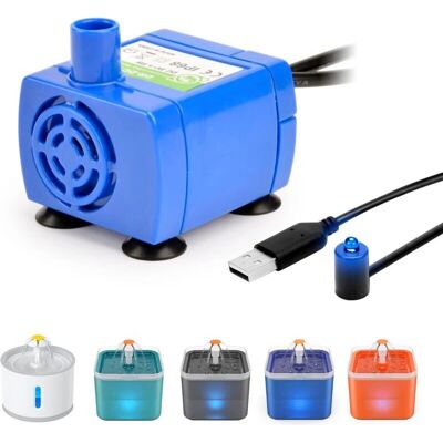AIPERQ - Replacement Pump - 12V - LED 2.4L - Pet Fountain Pump AIPERQ - Replacement Pump - 12V - LED 2.4L - Pet Fountain Pump