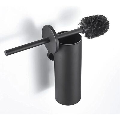 AIPERQ - Scopino sospeso nero - Cepillo de inodoro con soporte AIPERQ - Scopino sospeso nero - Cepillo de inodoro con soporte