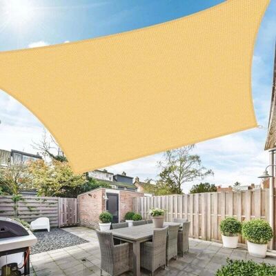 XVX Voile d'ombrage Rectangulaire 3x4m - 3x4m - HDPE UV95 - Shade sail XVX Voile d'ombrage Rectangulaire 3x4m - 3x4m - HDPE UV95 - Shade sail