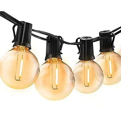 Aiperq Luces de Cadena para Exteriores G4015m Blanco Cálido - Luces de hadas Aiperq Luces de Cadena para Exteriores G4015m Blanco Cálido - Luces de hadas