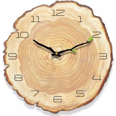AIPERQ - Reloj de pared vintage de madera - Madera - Silencioso - Reloj de pared AIPERQ - Reloj de pared vintage de madera - Madera - Silencioso - Reloj de pared