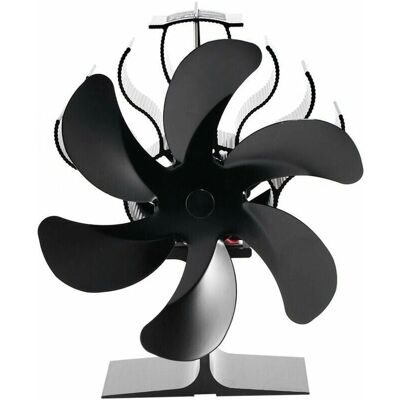 Aiperq - Wood Stove Fan - Automatic, 6-Blade, Eco-Friendly Aiperq - Wood Stove Fan - Automatic, 6-Blade, Eco-Friendly