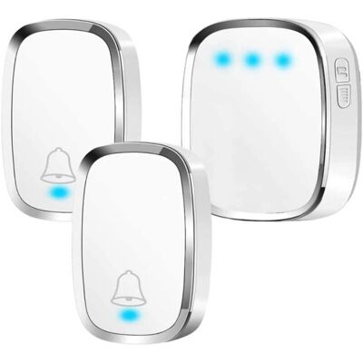 AIPERQ Wireless Waterproof Doorbell - Long-range 300m, 2 Transmitters, 1 Receiver AIPERQ Wireless Waterproof Doorbell - Long-range 300m, 2 Transmitters, 1 Receiver