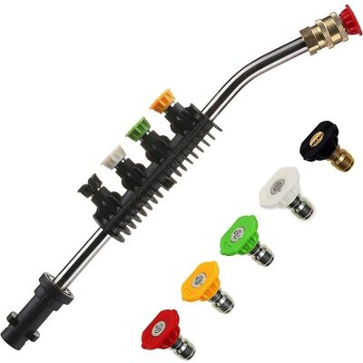 AIPERQ - 15-inch high-pressure lance with 5 adjustable nozzles - Pressure Washer Accessory AIPERQ - 15-inch high-pressure lance with 5 adjustable nozzles - Pressure Washer Accessory