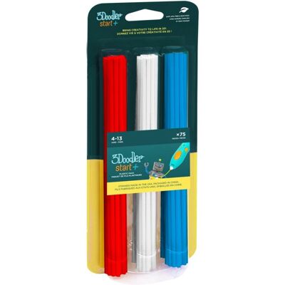 Materiale di stampa 3Doodler Start - Bianco, Rosso, Blu Materiale di stampa 3Doodler Start - Bianco, Rosso, Blu