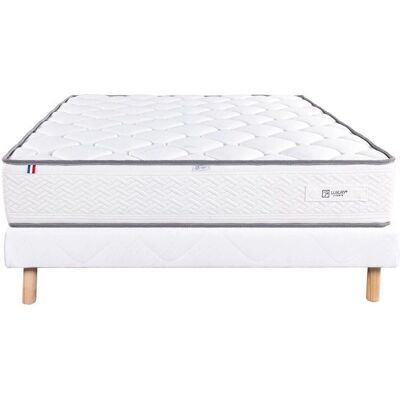 Luxury Literie Ensemble matelas ferme - Mousse, 20cm, blanc, côtés réversibles - Publicité Luxury Literie Ensemble matelas ferme - Mousse, 20cm, blanc, côtés réversibles - Publicité