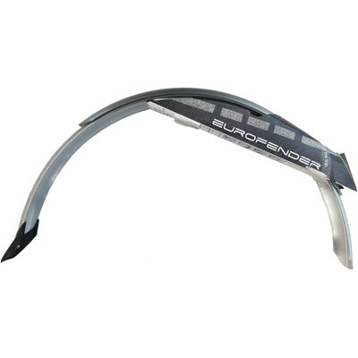 Eurofender - 26in 58mm Plastic Silver - Maat 26in - 58mm - Fender set Eurofender - 26in 58mm Plastic Silver - Maat 26in - 58mm - Fender set