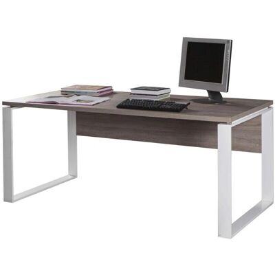 Webmarketpoint Escritorio con patas de metal blanco - 170x80x74,5cm - Escritorio Webmarketpoint Escritorio con patas de metal blanco - 170x80x74,5cm - Escritorio