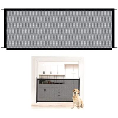 BES - Divisorio Per Cani - Schwarz - 180x72 - Haustiergitter BES - Divisorio Per Cani - Schwarz - 180x72 - Haustiergitter
