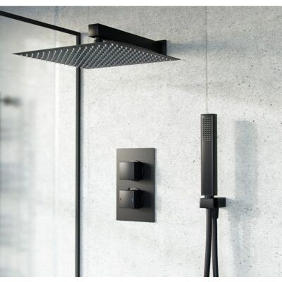 NES - Temel - Thermostatic Shower Set - Matte Black NES - Temel - Thermostatic Shower Set - Matte Black