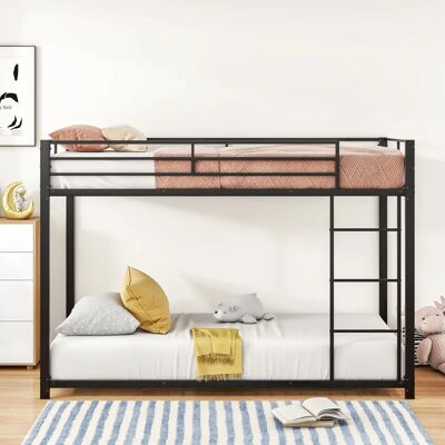WISHDOR - LCast - Negro - 90x200 cm - Litera WISHDOR - LCast - Negro - 90x200 cm - Litera