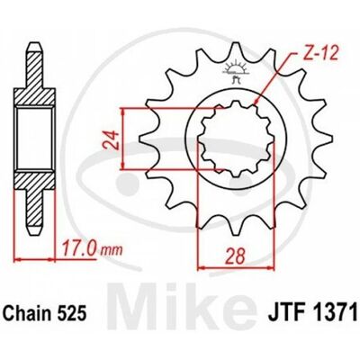 Jt Sprocket Z15 525 726.31.71 - Sprocket for Honda 600 Cb, Cbr F, Cbf Jt Sprocket Z15 525 726.31.71 - Sprocket for Honda 600 Cb, Cbr F, Cbf