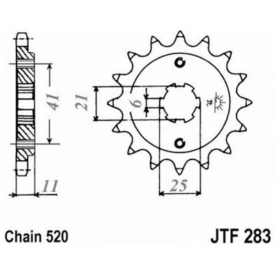 Jt Sprocket 726.00.30 - 15 Teeth, Pitch 520 - Sprocket for Honda 250 NSR R (1987-1999) Jt Sprocket 726.00.30 - 15 Teeth, Pitch 520 - Sprocket for Honda 250 NSR R (1987-1999)