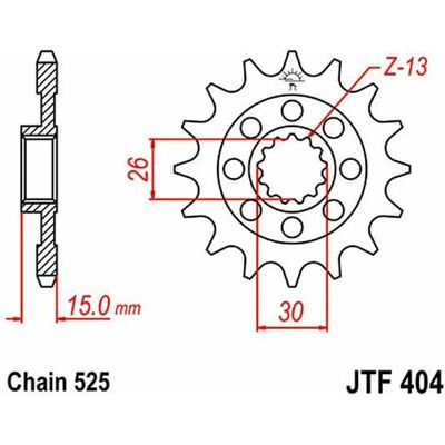 Jt Sprocket Z17 525 726.18.86 - Sprocket Jt Sprocket Z17 525 726.18.86 - Sprocket