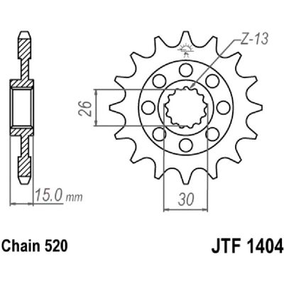 Jt Sprocket 17 Teeth Pitch 520 - Sprocket Jt Sprocket 17 Teeth Pitch 520 - Sprocket