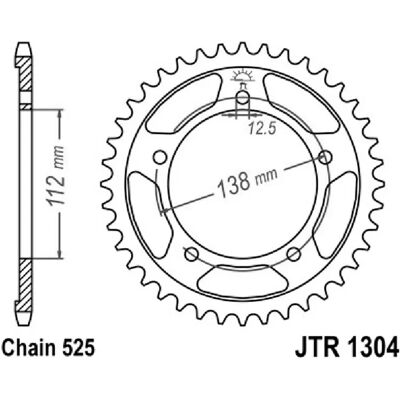 Corona Jt 1304 En Acier Avec 41 Dents - Sprocket Corona Jt 1304 En Acier Avec 41 Dents - Sprocket