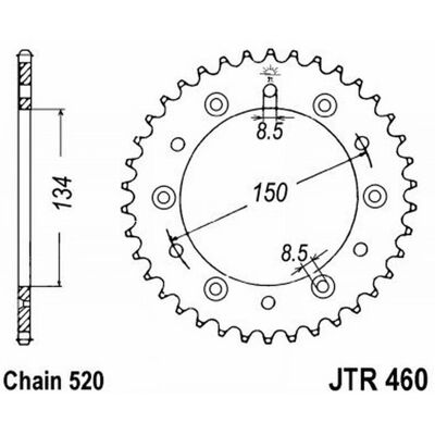 Corona/JT/Crown Z42 Kawasaki KLX 250 S R Chain Corona/JT/Crown Z42 Kawasaki KLX 250 S R Chain