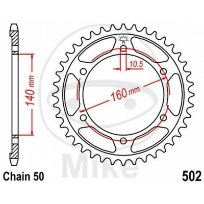 Corona Jt 502 Dents - Motorcycle Part Corona Jt 502 Dents - Motorcycle Part