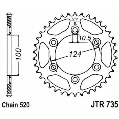 Corona Jt 735 Dents - Bike Part Corona Jt 735 Dents - Bike Part