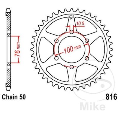 Jt Crown Model 727.03.73 - Sprocket for Suzuki 550 Gs 1978-1980 Jt Crown Model 727.03.73 - Sprocket for Suzuki 550 Gs 1978-1980