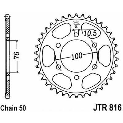 Jt Crown 47 Teeth 530 Silver for Suzuki GSF Bandit, GSX, Katana - sprocket Jt Crown 47 Teeth 530 Silver for Suzuki GSF Bandit, GSX, Katana - sprocket