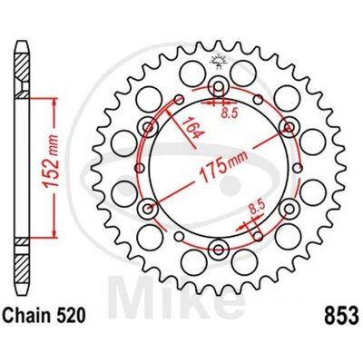 Corona Jt 853 Dents en acier 43 Corona Jt 853 Dents en acier 43