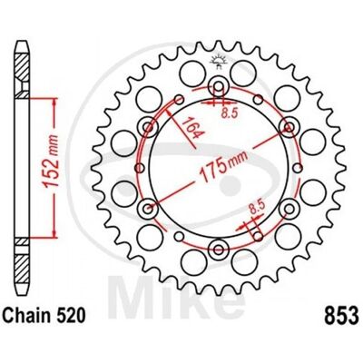 Jt Crown Model 727.03.28 - Sprocket for Yamaha 600 Tt 1983-1993 Jt Crown Model 727.03.28 - Sprocket for Yamaha 600 Tt 1983-1993