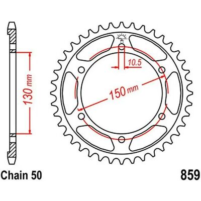 JT 859 Steel Sprocket - 38 Teeth JT 859 Steel Sprocket - 38 Teeth