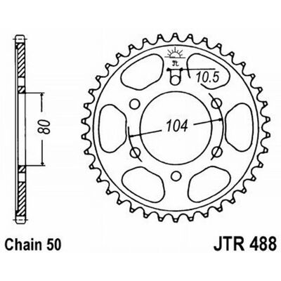 Corona Kawasaki Model Sprocket - 488 Z43 Corona Kawasaki Model Sprocket - 488 Z43