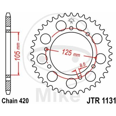 Jt Crown Z48 420 Black - S.Motard - Crown Z48 420 Jt Crown Z48 420 Black - S.Motard - Crown Z48 420