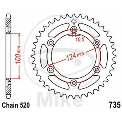 Jt Crown Z42 520 Black D.Int. - Sprocket for Ducati Jt Crown Z42 520 Black D.Int. - Sprocket for Ducati