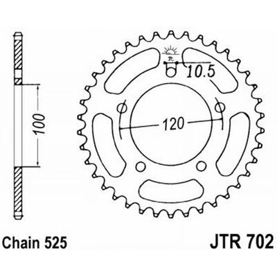 Corona JT 702 Z43 - Motorcycle Part for Aprilia Models Corona JT 702 Z43 - Motorcycle Part for Aprilia Models