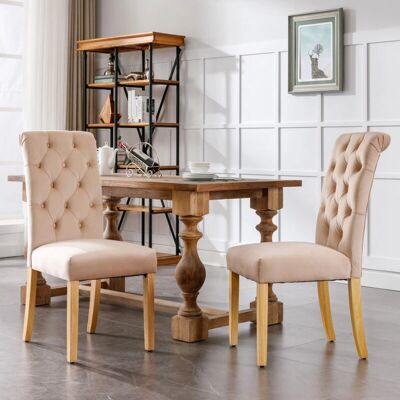 OKWISH - Set 2 chairs velvet oak - Tapizado de terciopelo OKWISH - Set 2 chairs velvet oak - Tapizado de terciopelo