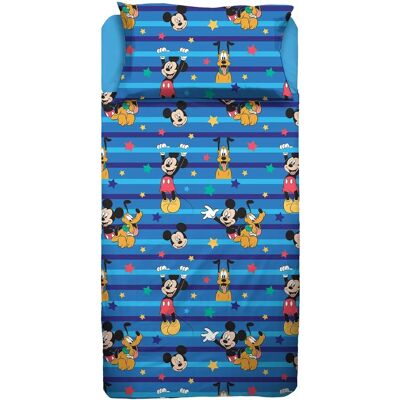 Ensemble de linge de lit simple Mickey Mouse Ensemble de linge de lit simple Mickey Mouse