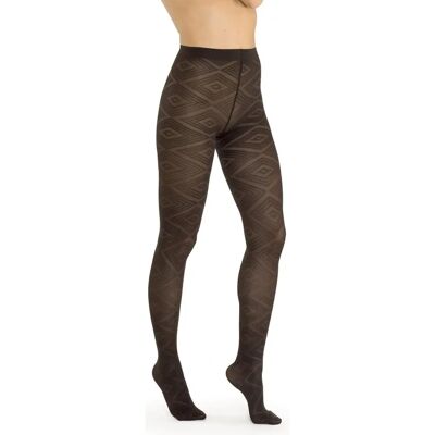 Collant Solidea Babylon in microfibra con motivo a rombi - Collant Collant Solidea Babylon in microfibra con motivo a rombi - Collant