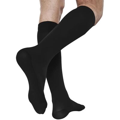 Calze da Volo Unisex Solidea Nere - Calze da Viaggio Calze da Volo Unisex Solidea Nere - Calze da Viaggio