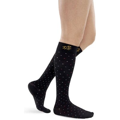 Chaussettes de compression Solidea Socks for You Bamboo Pois - S - Publicité Chaussettes de compression Solidea Socks for You Bamboo Pois - S - Publicité
