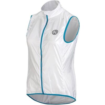 Gilet Bicycle Line Bianco - Antivento e Impermeabile Gilet Bicycle Line Bianco - Antivento e Impermeabile
