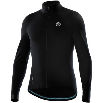 Maillot de cyclisme en laine noire Bicycle Line 2XL - Jersey - Publicité Maillot de cyclisme en laine noire Bicycle Line 2XL - Jersey - Publicité