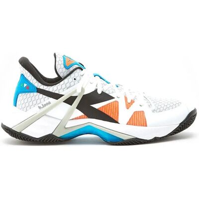 Diadora Weiß/Schwarz/Blau Clay Tennisschuhe - Herren Modell 44,5 Diadora Weiß/Schwarz/Blau Clay Tennisschuhe - Herren Modell 44,5