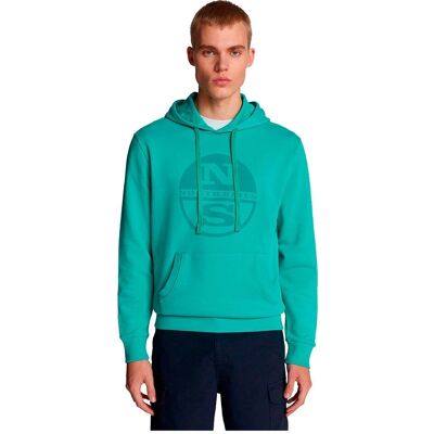 Sweatshirt North Sails Maxilogo - Coton biologique - Émeraude - XL - Publicité Sweatshirt North Sails Maxilogo - Coton biologique - Émeraude - XL - Publicité