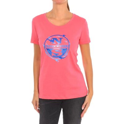 North Sails Dames Kort Mouw T-shirt - Roze - M North Sails Dames Kort Mouw T-shirt - Roze - M